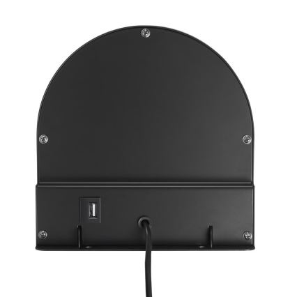 Nordlux - Wandlamp met plank CODY 1xGU10/15W/230V zwart