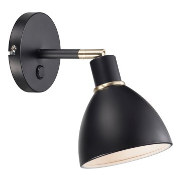 Nordlux - Wandlamp RAY 1xE14/25W/230V zwart