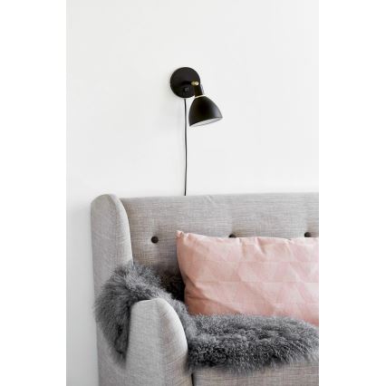 Nordlux - Wandlamp RAY 1xE14/25W/230V zwart