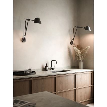 Nordlux - Wandlamp STAY 1xE27/60W/230V zwart