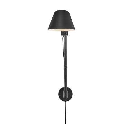 Nordlux - Wandlamp STAY 1xE27/60W/230V zwart