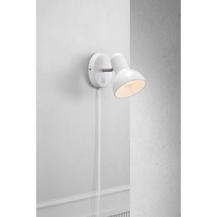Nordlux - Wandlamp TEXAS 1xE27/60W/230V wit