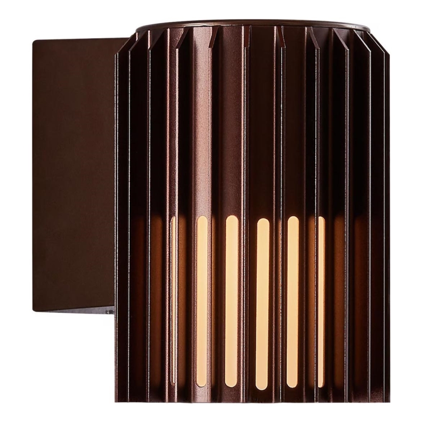Nordlux - Wandlamp voor buiten ALUDRA 1xE27/15W/230V bruin