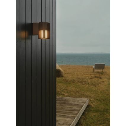 Nordlux - Wandlamp voor buiten ALUDRA 1xE27/15W/230V bruin