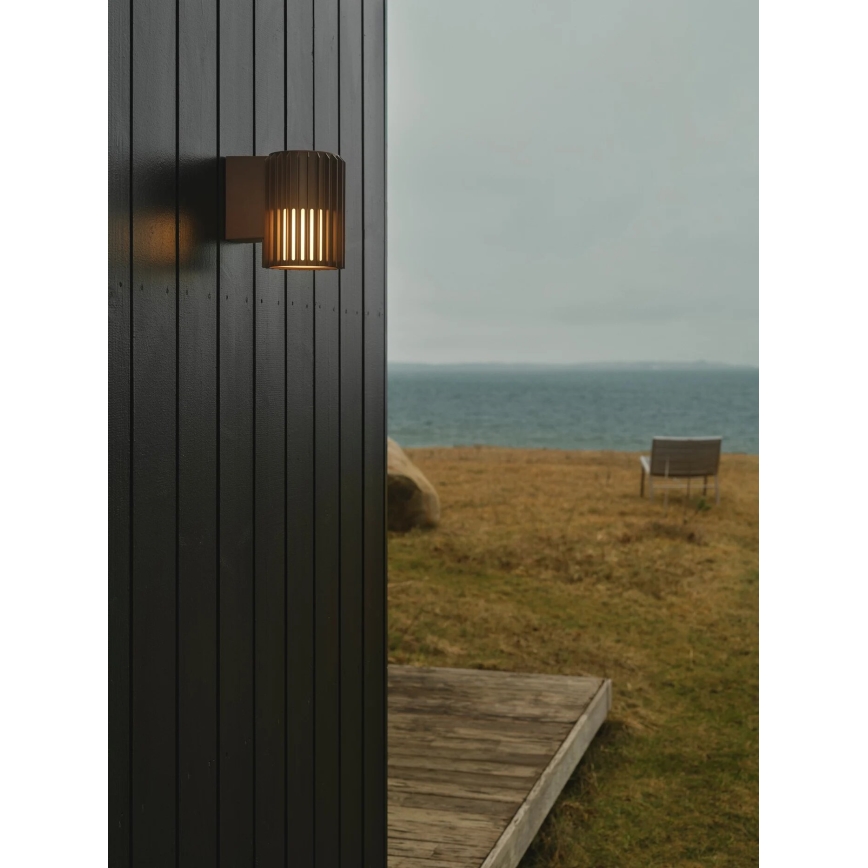 Nordlux - Wandlamp voor buiten ALUDRA 1xE27/15W/230V bruin