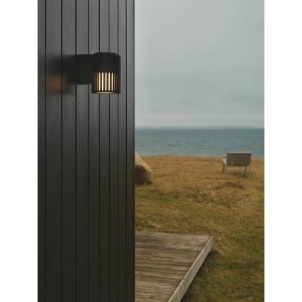 Nordlux - Wandlamp voor buiten ALUDRA 1xE27/15W/230V zwart