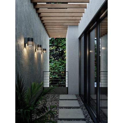 Nordlux - Wandlamp voor buiten ALUDRA 1xE27/15W/230V zwart