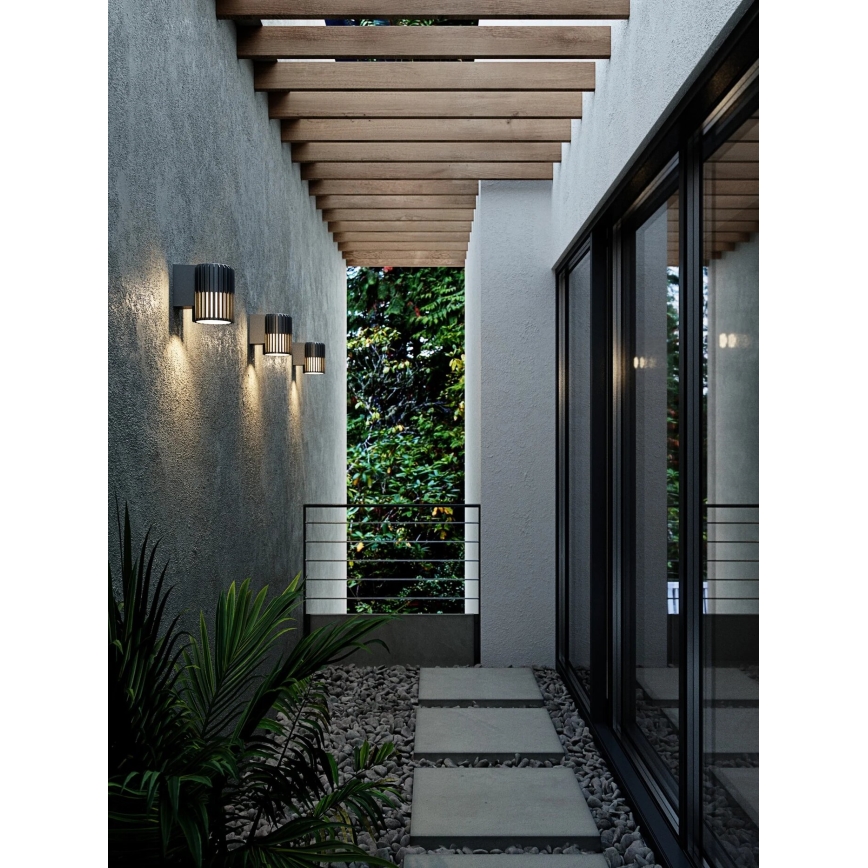 Nordlux - Wandlamp voor buiten ALUDRA 1xE27/15W/230V zwart
