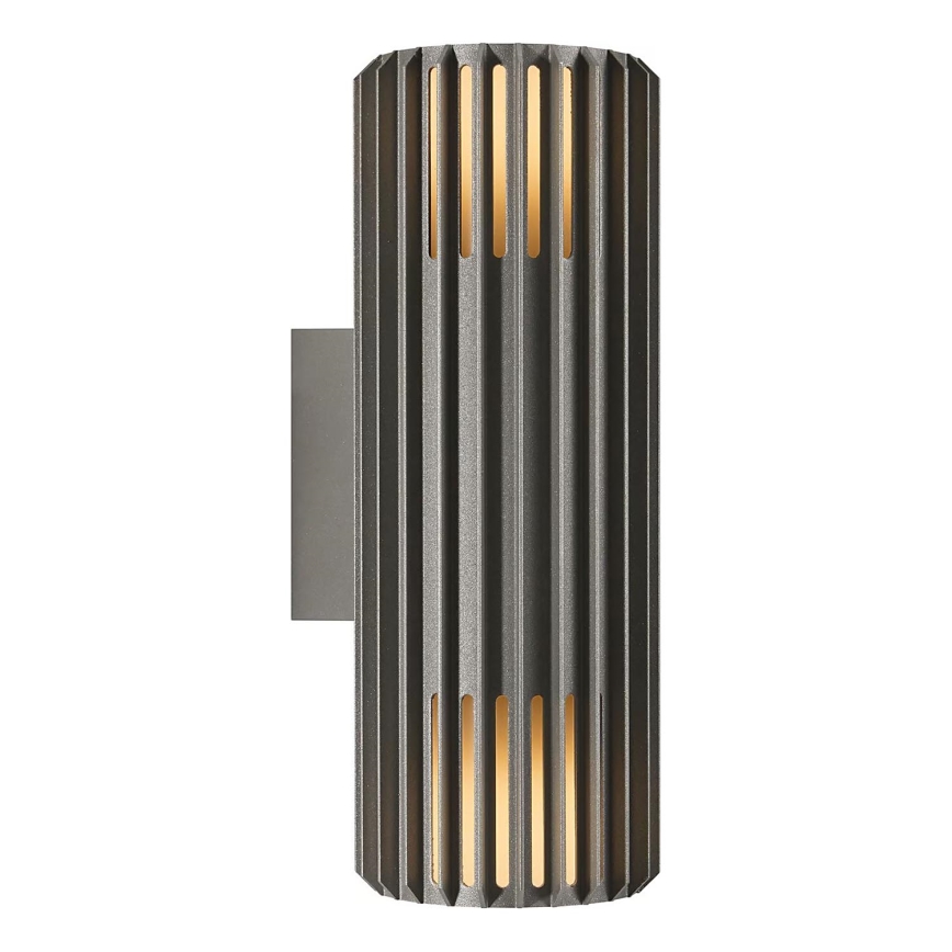 Nordlux - Wandlamp voor buiten ALUDRA 2xE27/15W/230V IP54 antraciet