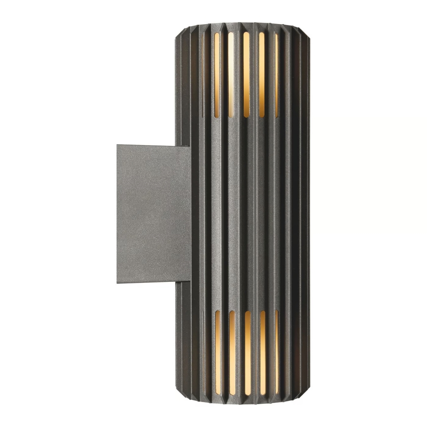 Nordlux - Wandlamp voor buiten ALUDRA 2xE27/15W/230V IP54 antraciet