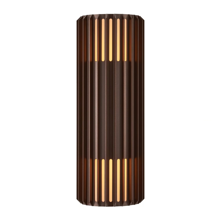 Nordlux - Wandlamp voor buiten ALUDRA 2xE27/15W/230V IP54 bruin