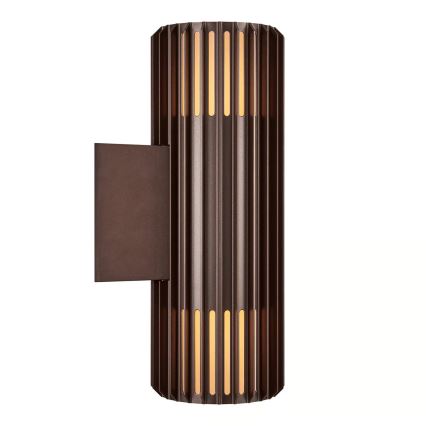 Nordlux - Wandlamp voor buiten ALUDRA 2xE27/15W/230V IP54 bruin