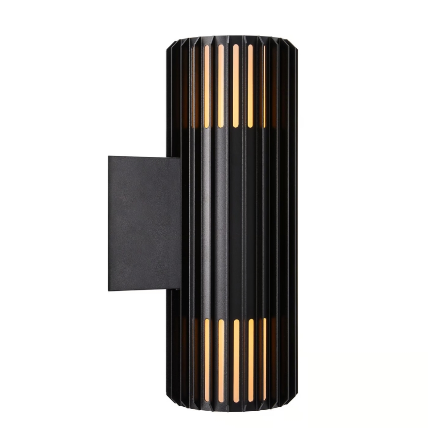 Nordlux - Wandlamp voor buiten ALUDRA 2xE27/15W/230V IP54 zwart