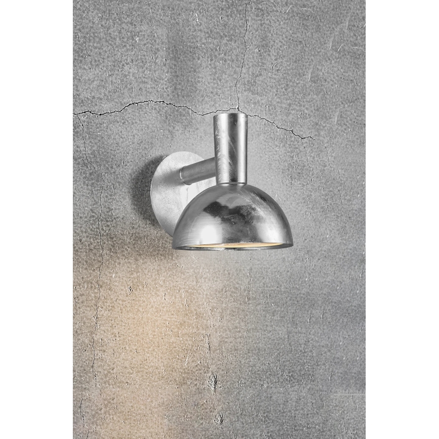 Nordlux - Wandlamp voor buiten ARKI 1xE27/20W/230V IP54 zilver