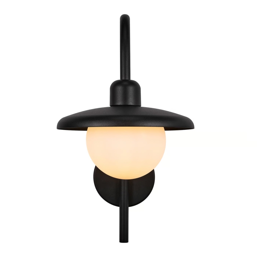 Nordlux - Wandlamp voor buiten BERLO 1xE27/10W/230V IP44 zwart