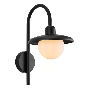 Nordlux - Wandlamp voor buiten BERLO 1xE27/10W/230V IP44 zwart