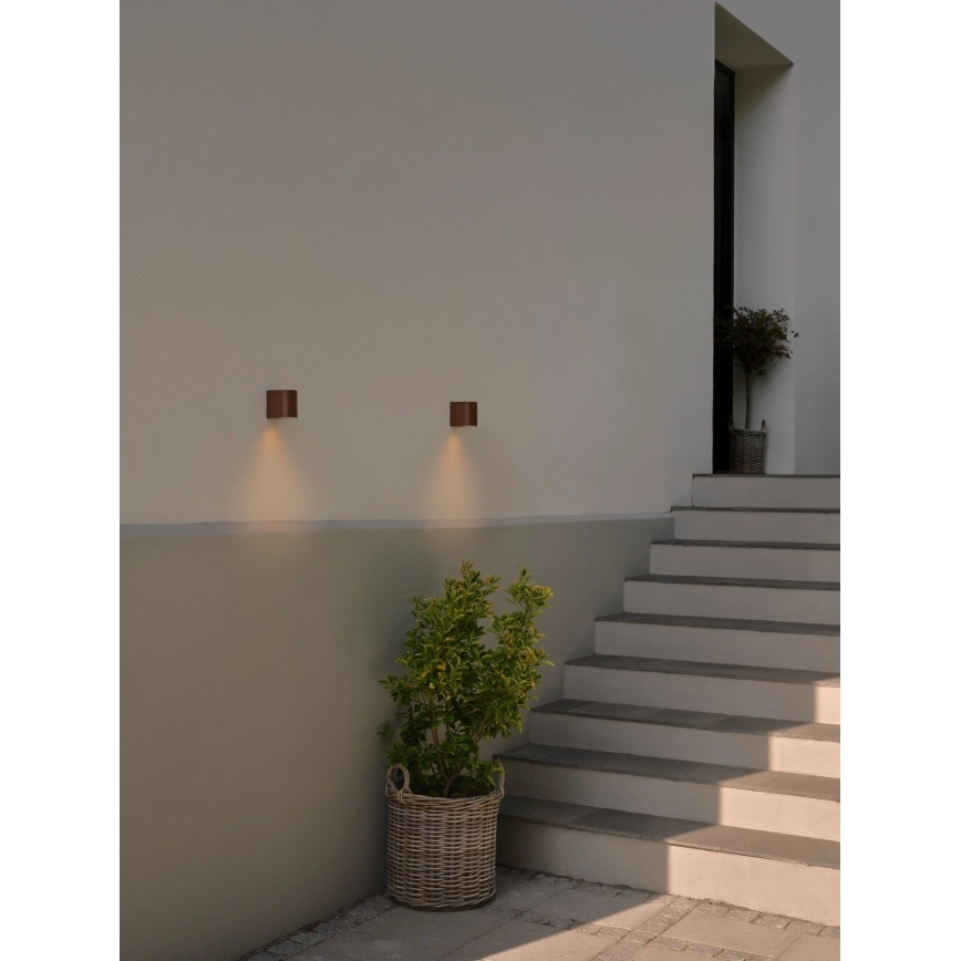 Nordlux - Wandlamp voor buiten DION 1xGU10/25W/230V IP44 rezavá