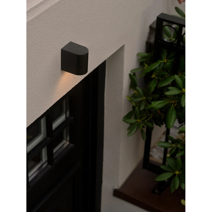 Nordlux - Wandlamp voor buiten DION 1xGU10/25W/230V IP44 zwart