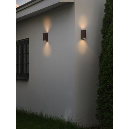 Nordlux - Wandlamp voor buiten DION 2xGU10/25W/230V IP44 rezavá