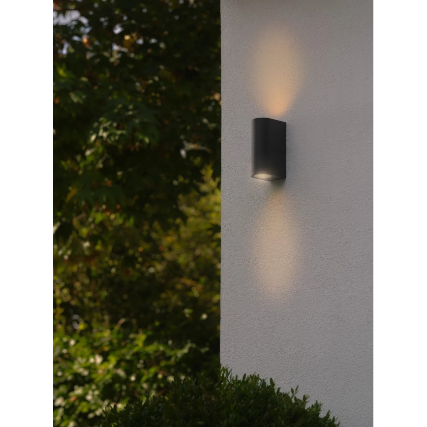Nordlux - Wandlamp voor buiten DION 2xGU10/25W/230V IP44 zwart