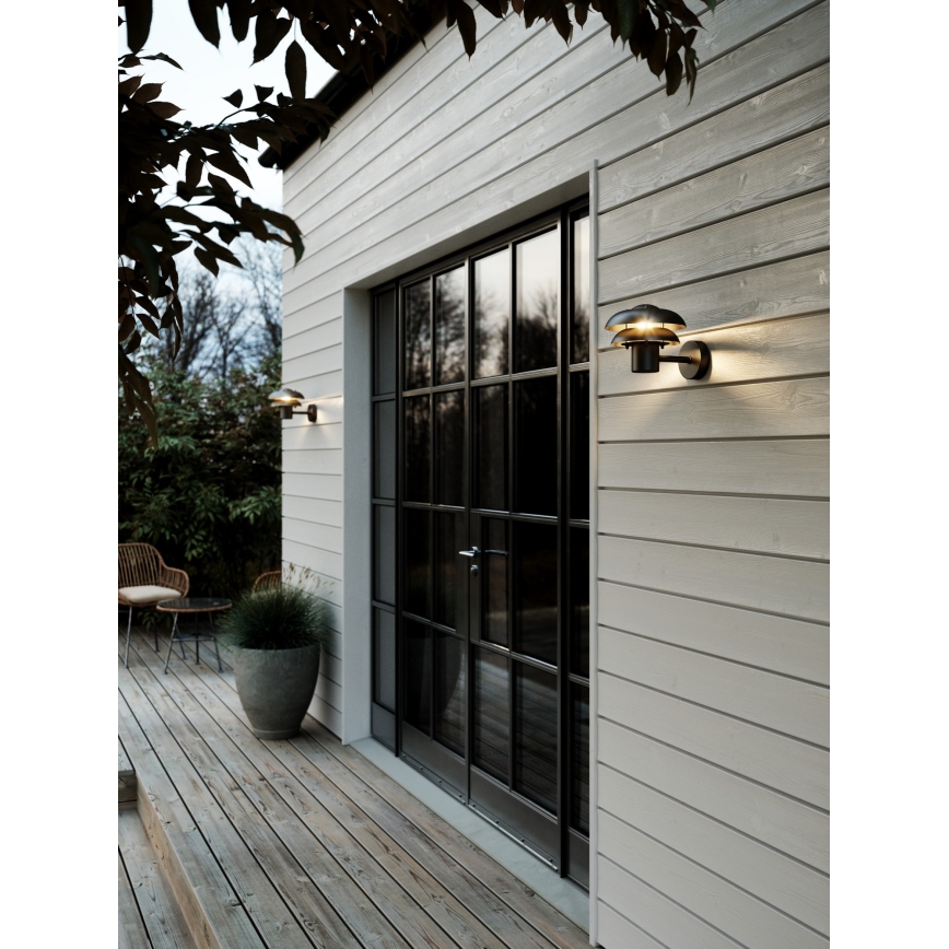 Nordlux - Wandlamp voor buiten KURNOS 1xE14/12W/230V IP54 zwart