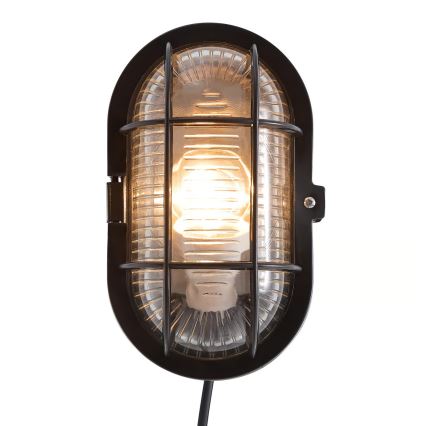 Nordlux - Wandlamp voor buiten SKOTLAMPE 1xE27/60W/230V IP44 zwart