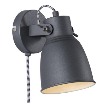 Nordlux - Wandspot ADRIAN 1xE27/25W/230V antraciet