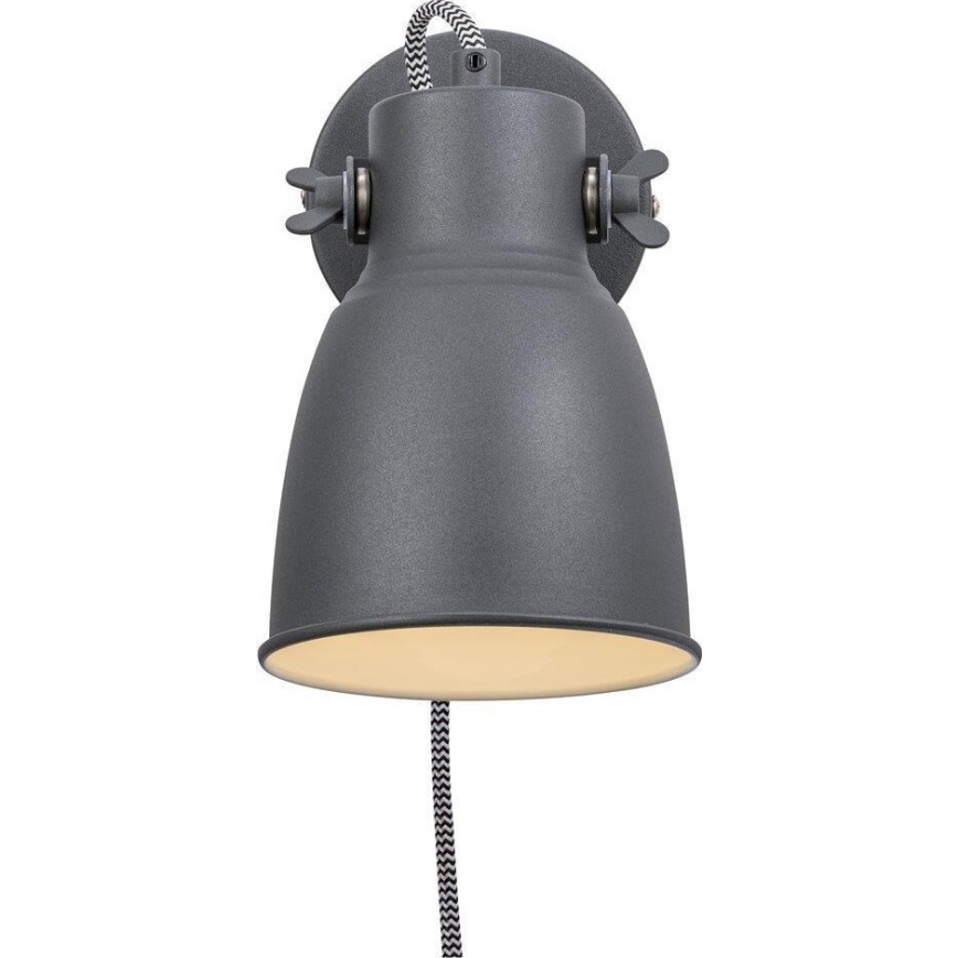 Nordlux - Wandspot ADRIAN 1xE27/25W/230V antraciet