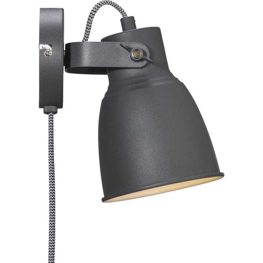 Nordlux - Wandspot ADRIAN 1xE27/25W/230V antraciet