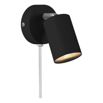 Nordlux - Wandspot EXPLORE 1xGU10/7W/230V zwart