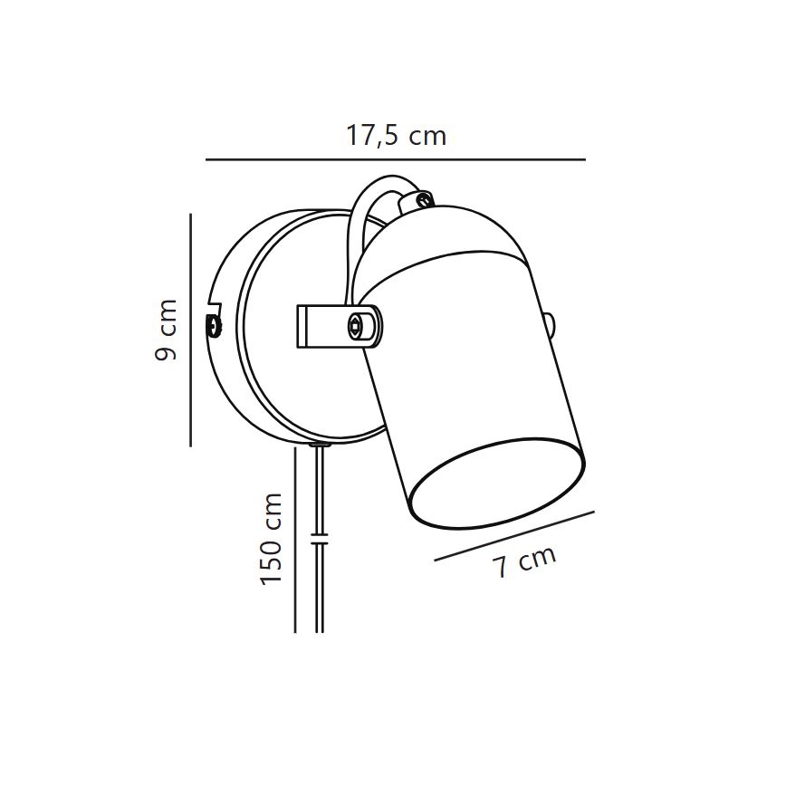 Nordlux - Wandspot LOTUS 1xE14/40W/230V