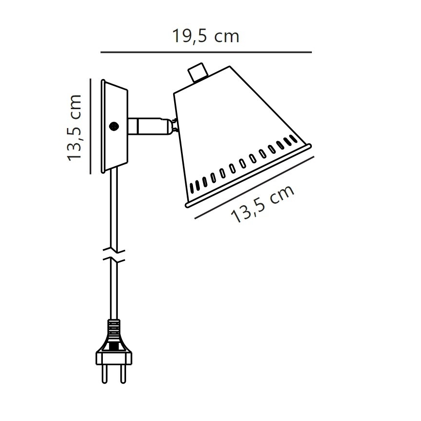 Nordlux - Wandspot PINE 1xGU10/15W/230V