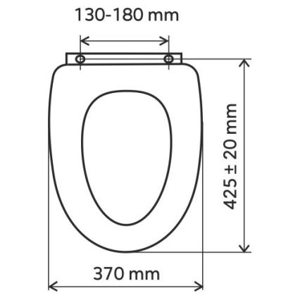 Novaservis - Abattant WC en duroplast/blanc