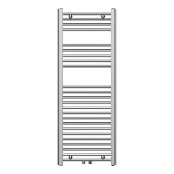 Novaservis - Badkamer handdoekradiator 318W/230V 120x45 cm glanzend chroom recht