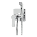 Novaservis-Bidet kraan met sproeier voor verborgen installatie METALIA glanzend chroom