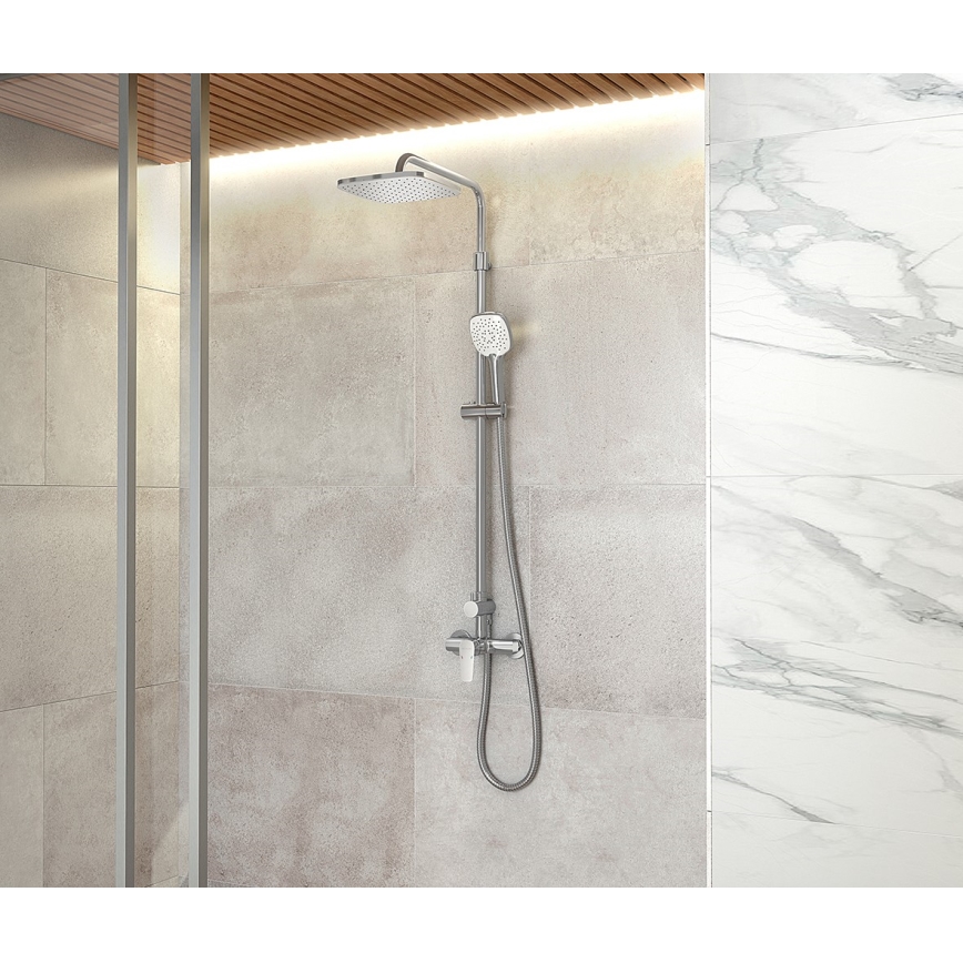 Novaservis - Colonne de douche avec robinet METALIA ECO chrome brillant