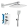 Novaservis - Colonne de douche avec robinetterie encastrée METALIA ECO chrome brillant