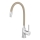 Novaservis - Kraan voor gootsteen met flexibele arm glanzend chroom/beige