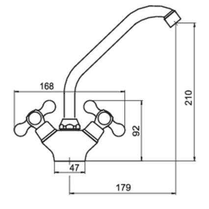 Novaservis - Mitigeur d'évier FERRO ANTICA en bronze