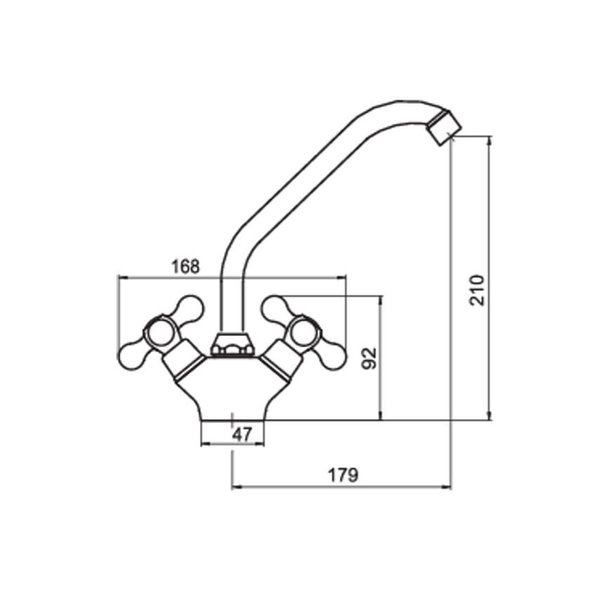 Novaservis - Mitigeur d'évier FERRO ANTICA en bronze