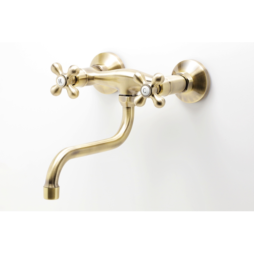 Novaservis - Mitigeur pour évier et lavabo FERRO ANTICA, finition bronze