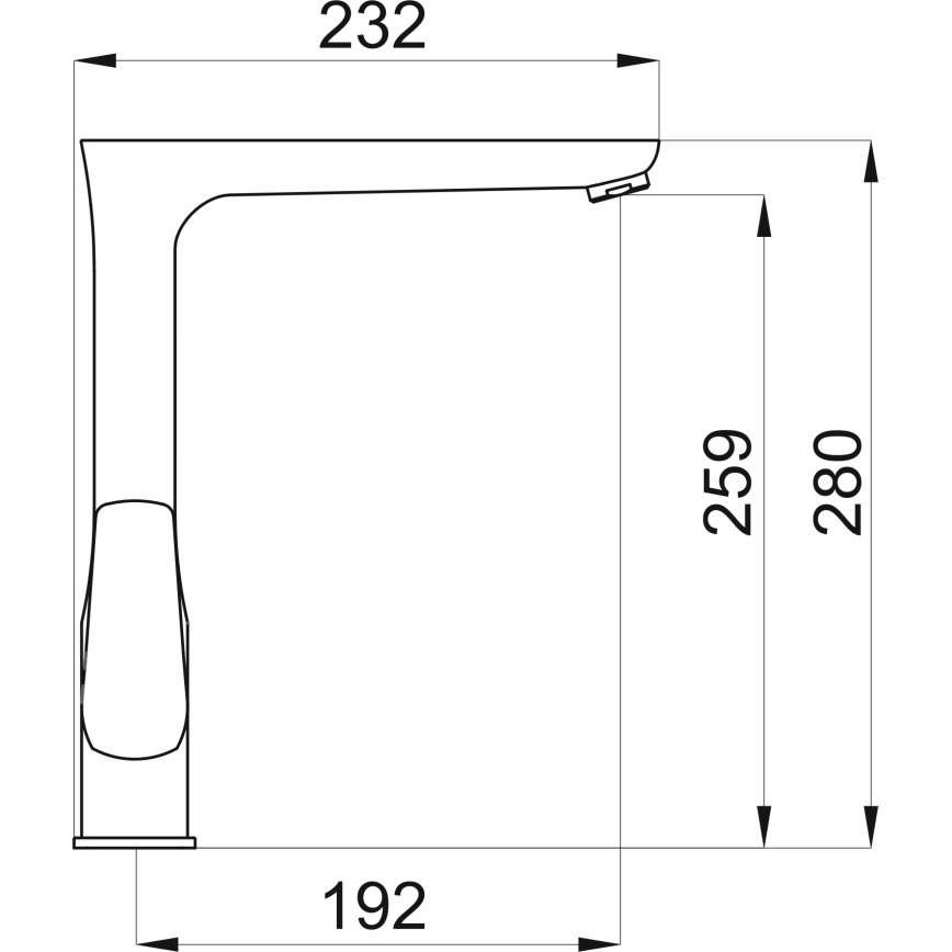Novaservis - Mitigeur pour évier METALIA chromé brillant