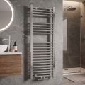 Novaservis - Radiateur sèche-serviettes pour salle de bains 318W/230V 120x45 cm, chrome brillant, design droit