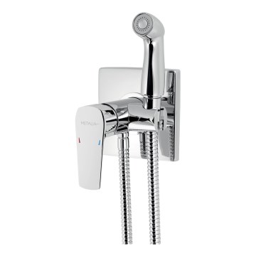 Novaservis-Robinet de bidet avec pulvérisateur pour une installation encastrée METALIA chrome brillant