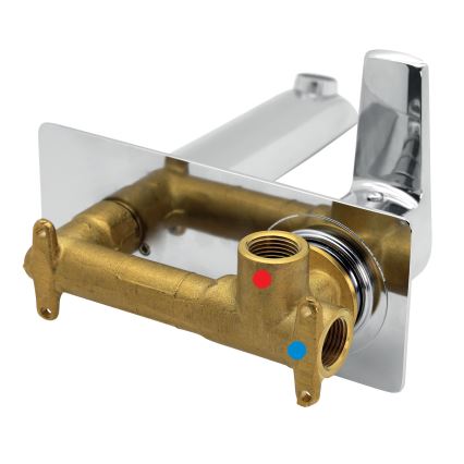 Novaservis - Robinet de lavabo pour installation encastrée METALIA ECO chrome brillant