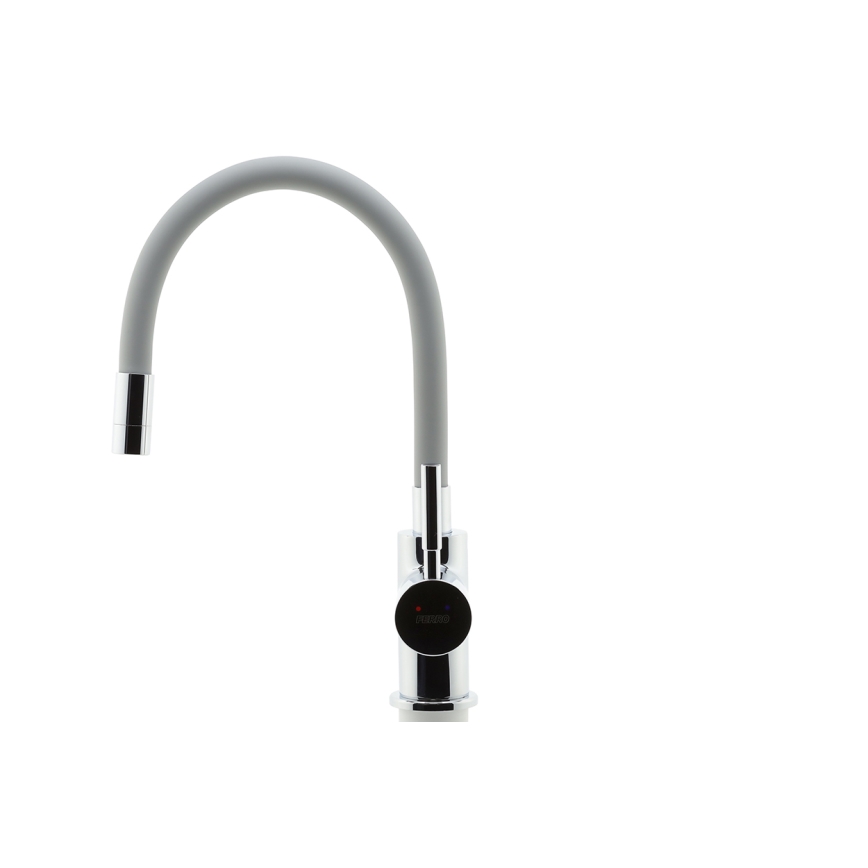Novaservis - Robinet d'évier avec bras flexible chrome brillant/gris