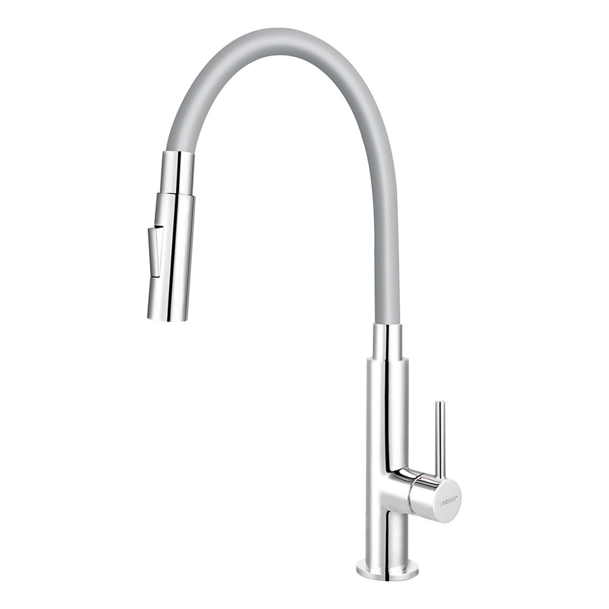 Novaservis - Robinet d'évier avec bras flexible chrome brillant/gris