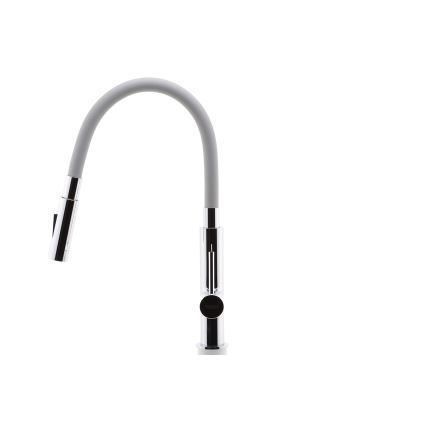 Novaservis - Robinet d'évier avec bras flexible chrome brillant/gris