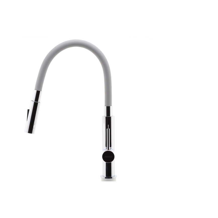 Novaservis - Robinet d'évier avec bras flexible chrome brillant/gris