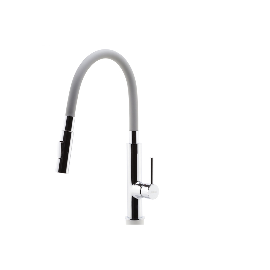 Novaservis - Robinet d'évier avec bras flexible chrome brillant/gris